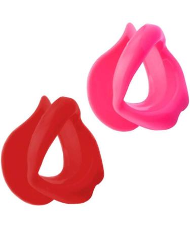 Lip Massager Silicone Lip Exerciser Facial Muscle Tightener Face Lift Mouth Stretcher Trainer Red - Buy Online on SooperMarket.com