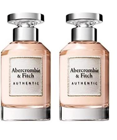 Abercrombie & Fitch Authentic Women 3.4 oz EDP Spray (Pack of 2) 3.4 Fl Oz (Pack of 2)