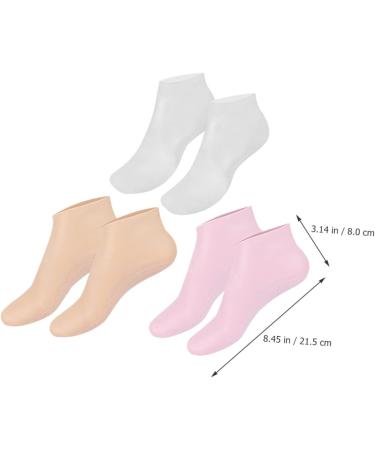 FOMIYES 6 Pairs Moisturizing Socks Hydrating Socks Moisturizing Lotion Feet Lotion Non Socks Aloe Socks Moisturizing Gel Socks Foot Care for Dry Cracked Feet Spa Socks for Women Foot Mask - Buy Online on SooperMarket.com