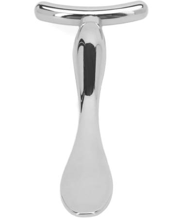 Eye Cream Scoop Stick - T Shape Zinc Alloy Applicator & Massager for Facial Anti-Aging Silver - Buy Online on SooperMarket.com