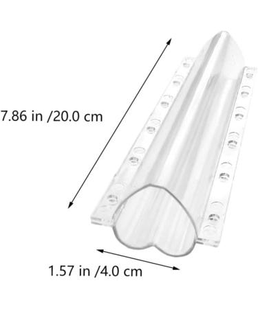 SUPVOX Tools 3pcs Vegetable Shaping Mold Cucumbers Fruit Plastic Heart Garden Cucumber Mold Modeling Strawberry Toaster Oven Transparent 20x6.5cm - Buy Online on SooperMarket.com