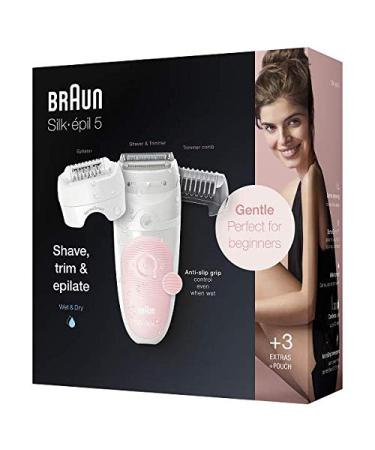 Buy Braun Silk- pil 5 Epilator for Women - Hair Removal Trimmer Massager Accessories Included - Model 5-620 Flamingo - Fast International Shipping - Buy Online on SooperMarket.com
