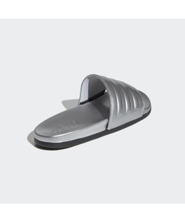 adidas Women's Adilette Comfort Slides Sandal - Silver Metallic - Size 8 - Buy Online on SooperMarket.com