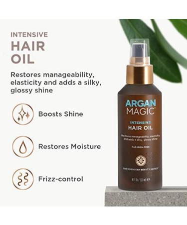 Argan Magic Hair Treatment & Stylizing Spray + Intensive Oil | 10-in-1 Leave-In Treatment for All Hair Types | Paraben & Cruelty Free - Shop Internationally - Buy Online on SooperMarket.com