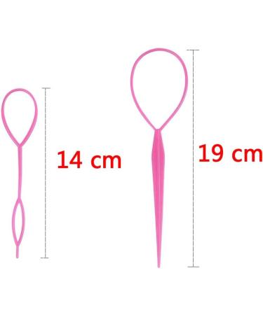 8PCS Hair Braiding Tool Ponytail Holders Topsy Tail Kit - French Braid Loop Tool - 4 Colors - Buy Online on SooperMarket.com