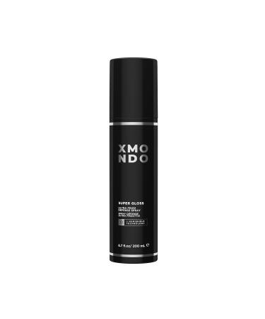 XMONDO Hair Super Gloss Ultra Frizz Defense Spray | Ultimate Frizz & Humidity Guard Designed with Humishield Technology Vegan Formula Promotes Softer Strands and Enhances Shine 6.7 Fl Oz