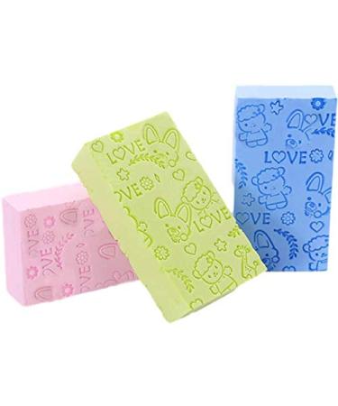 Ultra Soft Exfoliating Baby Bath Sponge Brush for Women, Men, Kids - Green - Buy Online on SooperMarket.com