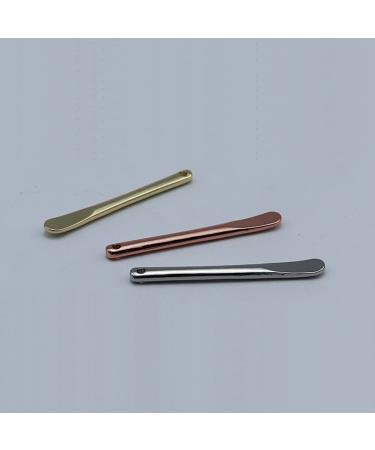 3-Piece Zinc Alloy Makeup Spatula Set - Eye Cream Spoons & Mini Cosmetic Skincare Tools - Gold Silver & Rose Gold - Buy Online on SooperMarket.com