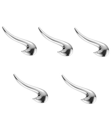 Beavorty 5pcs Metal Acupuncture Stick Eye Massager Tools Massager for Eye Tool for Face Eye Scraper Eye Massage Tool Faical Tool Face Acupoint Massager Face Scraper Zinc Alloy Nose The Face 10.00X3.20X3.00CMx5pcs Silverx5pcs