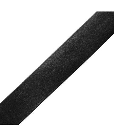 4-Yards 15mm Black Fold Over Faux Leather Trim TR-12190 - Polyurethane, 5/8 Inch - Buy Online on SooperMarket.com