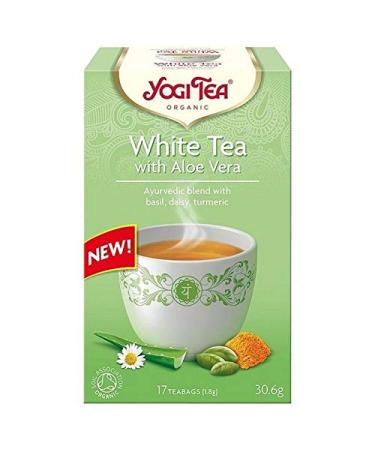 4X Yogi Tea Organic White Tea Bags with Aloe Vera 17 per Pack