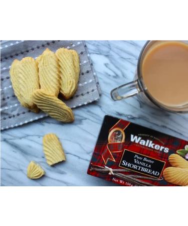 Walkers Shortbread Vanilla Cookies 5.3oz Box - Pack of 4 | Delicious Vanilla Flavor - Buy Online on SooperMarket.com