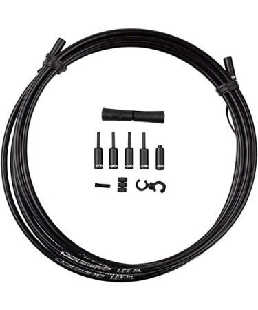 Jagwire Universal 1x Pro Shift Kit for Road, MTB, and Gravel Bikes | SRAM & Shimano Compatible | Polished Stainless Cables | 10 Color Options - Black - Buy Online on SooperMarket.com