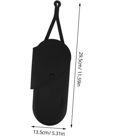 Gogogmee 2pcs Hanging Storage Pouch Hair Straightner Black Hair Rollers Storage Pouch 29.50X13.50X2.00CM Black - Buy Online on SooperMarket.com