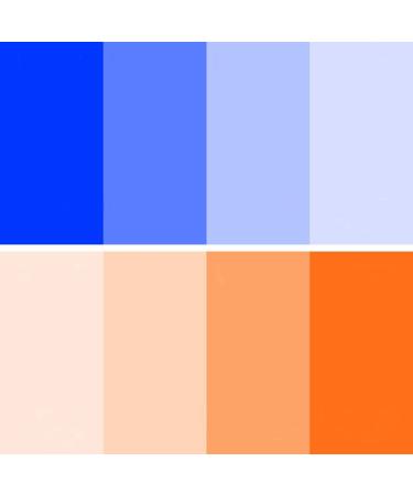 Color Correction Gel Filter 8 Pack 16x20 inches Blue Orange Photography Lighting gels Sheet for Photo Studio Flashlight Led Light