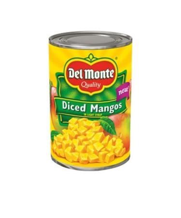 Del Monte, Diced Mangos in Light Syrup, 15oz Can (Pack of 6)