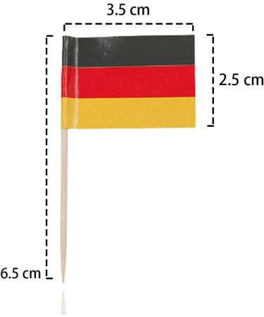DELIGHTBOX Germany Flag Toothpicks - 100-Pack - Buy Online on SooperMarket.com