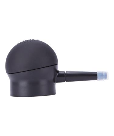 MUSISALY 1pc Silicone Nozzle Hairdressing Sprayer Hair Fibers Pump Powder Spray Bottle Plastic Abs Black