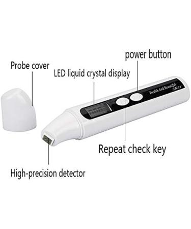 Kuuddker Portable Digital Monitor Detector Skin Sensor Face Skin Moisture Tester Meter Water Oil Analyzer Skin Care Tools - Buy Online on SooperMarket.com