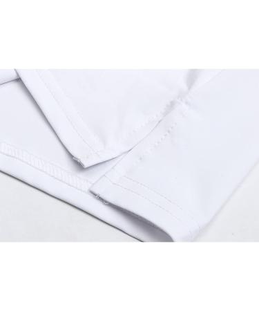 Felisou Women's V-Neck Golf Polo Shirt - Short Sleeve Sport Shirt for Workout - White, Size Medium - Buy Online on SooperMarket.com