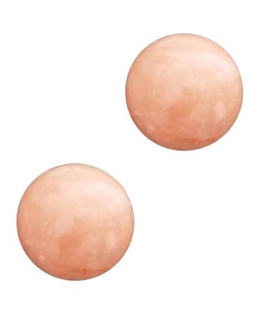 FRCOLOR 2 Pcs Natural Himalayan Salt Minerals Crystal Ball Salt Soap Stone Himalayan Salt Soap Massage Salt Rock