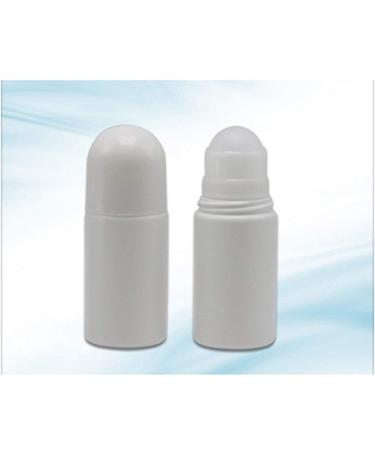 4Pcs 50mL White Plastic Roll-on Bottles - Refillable Anti-perspirant Deodorant Containers - Buy Online on SooperMarket.com