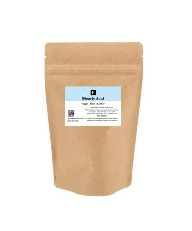 Stearic Acid 16 Oz (Triple Pressed) - Food and Cosmetic Grade - All Natural - Halal (1lb)