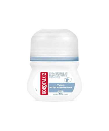 Borotalco Deodorante Roll On Invisible 50ml 1.6 Fl Oz made in Italy