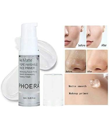 Phoera Full Coverage Foundation Soft Matte Oil Control Concealer 30ml, 24HR Long Lasting, with Makeup Primer for Flawless Finish - 102 Nude & Primer - Buy Online on SooperMarket.com