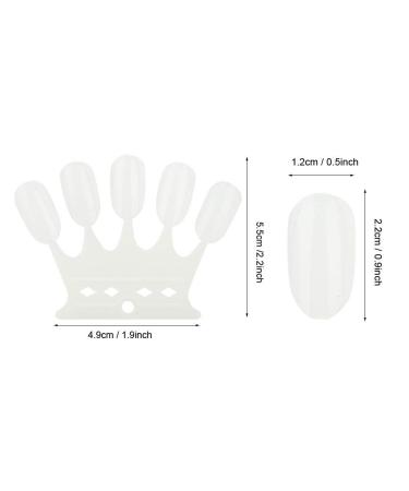 Plastic Nail Art Accessories - 2 Kinds Nail Color Card for Professional Nail Salon | Practice Skills in Natural Colors - Buy Online on SooperMarket.com