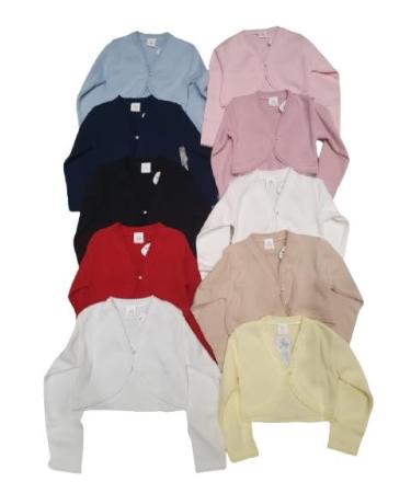 Adorable Baby Knitted Cotton Cardigans: Cozy Long Sleeve Bolero Shrugs for Boys and Girls - Kids Clothing 6 Years Lemon