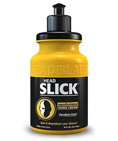 Men's Head Shaving Starter Kit with HeadSlick Shaving Cream - Includes Razor and Blade Refills | 8oz HeadSlick - Buy Online on SooperMarket.com