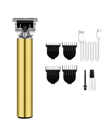 Electric Pro for T- Cordless Trimmer Wireless Portable Hair Clipper Oil Clipper-Gold