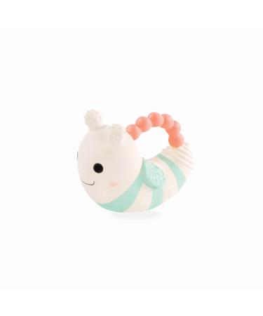 B. toys Baby toy Soft silicone teething ring with squeaking sound Bee baby toy from 0 months PVC-free