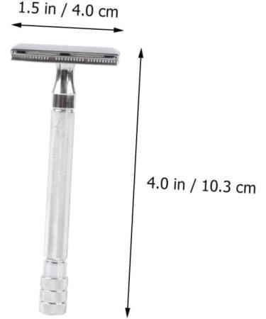 Angoily 3 Sets Manual Razor & Travel Bottles | Silicone Mustache & Double-Sided Face Razor - Durable & Portable - Buy Online on SooperMarket.com