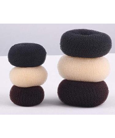 3PCS(Small+Medium+Large) Women Hair Bun Maker Styler Rings Donut Buns Doughnut Shaper Chignon Former Bun Updo Hair Styling Accessories Black - Buy Online on SooperMarket.com