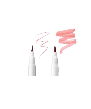 UNDONE BEAUTY 2-in-1 Stain + Liner - Longwearing Lip Color in Neutral Nude Beige | Vegan, Paraben-Free, Cruelty-Free - Buy Online on SooperMarket.com