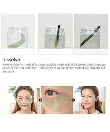 WALULAN Green Eye Mask - 60 Pcs - Anti-Wrinkle Treatment for Puffy Eyes, Dark Circles, Fine Lines - Moisturizing Collagen Eye Patches - Buy Online on SooperMarket.com