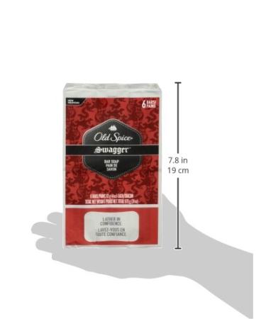 Old Spice Red Zone Swagger Bar Soap, 6-Pack, 29.8 Oz - Bold Scent, Long-lasting Cleanliness - Buy Online on SooperMarket.com