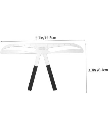 Healeved Tattooing Eyebrow Ruler Eyebrow Stencils Eyebrow Measure Tool Eyebrow Trimming Stainless Steel - Buy Online on SooperMarket.com