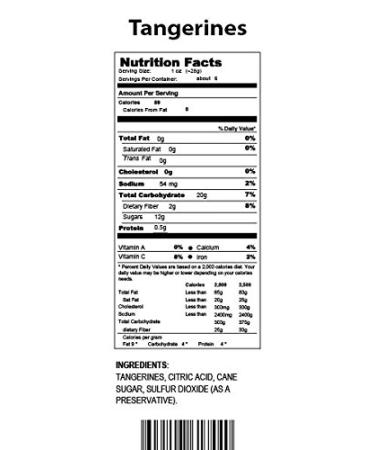 Premium Dried Tangerine Wedges | Healthy Snacking & Natural Flavor - Buy Online on SooperMarket.com