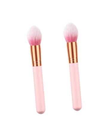 Mikinona 2pcs Cosmetics Brush Cosmetic Brush Powder Makeup Brush Makeup Brushs Makeup Powder Brush Wooden