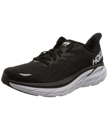 HOKA ONE ONE Clifton 8 Womens Shoes 10 Black/White