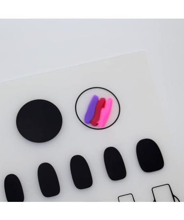 FOMIYES Silicone Stamping Plate Dappen Dish for Acrylic Silicone Desk Stamping Plates Practice for Acrylic Silicone Training Mat Practice Hand Tools Hand for Manicure Nail As Shown - Buy Online on SooperMarket.com