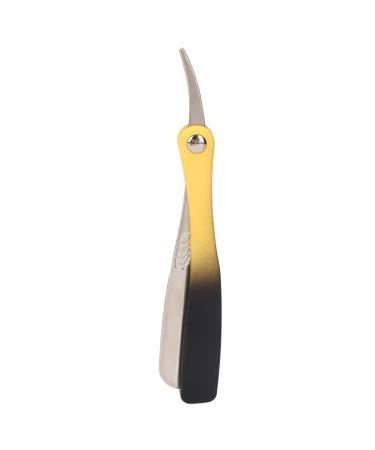 Straight Edge Razor razor for men hair cutting trimmer gradient manual trimmer blade for eyebrow-must-cord bart trash (silver)