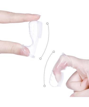 1set Baby Finger Toothbrush for Training Teething Kids Soft Silicone Training Toothbrush Baby Children Oral Care Tooth Brush Baby Stuff Yellow - Buy Online on SooperMarket.com