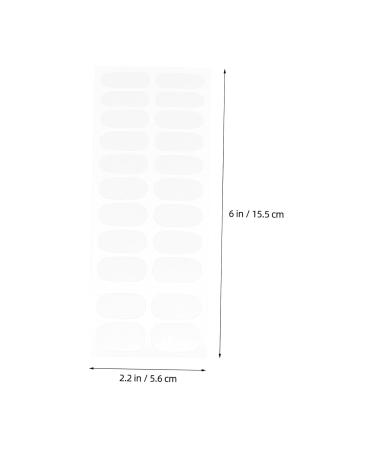 Mikinona 6 Sheets Nail Patch Stickers Sheer Nail Polish Transparent Nail Polish Manicure Kit Clear Nail Polish Nail Kits Gels Nail Sticker Gel Wraps for Nails Nail Strips Double Sided Tape - Buy Online on SooperMarket.com