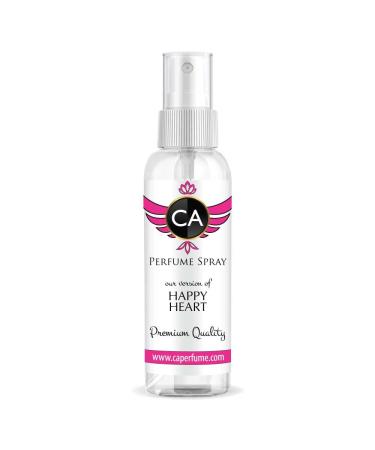 CA Perfume Impression of Clin Happy Heart For Women Replica Version Fragrance Dupes Concentrated Long Lasting Eau de Parfum Spray Refillable Atomizer Bottle2 Fl Oz/60ml-X1