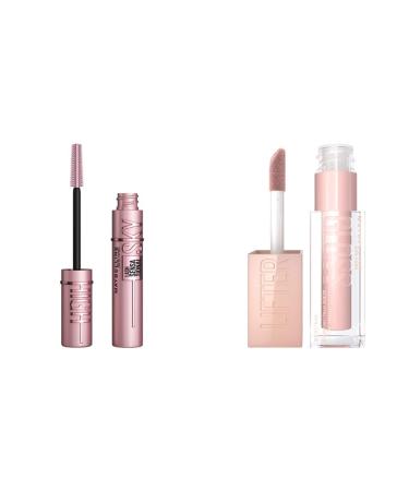 Maybelline Sky High Mascara + Lifter Gloss Hydrating Lip Gloss Bundle