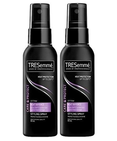 2x TRESemm Care & Protect Heat Defence Styling Spray TRAVEL SIZE 60ml
